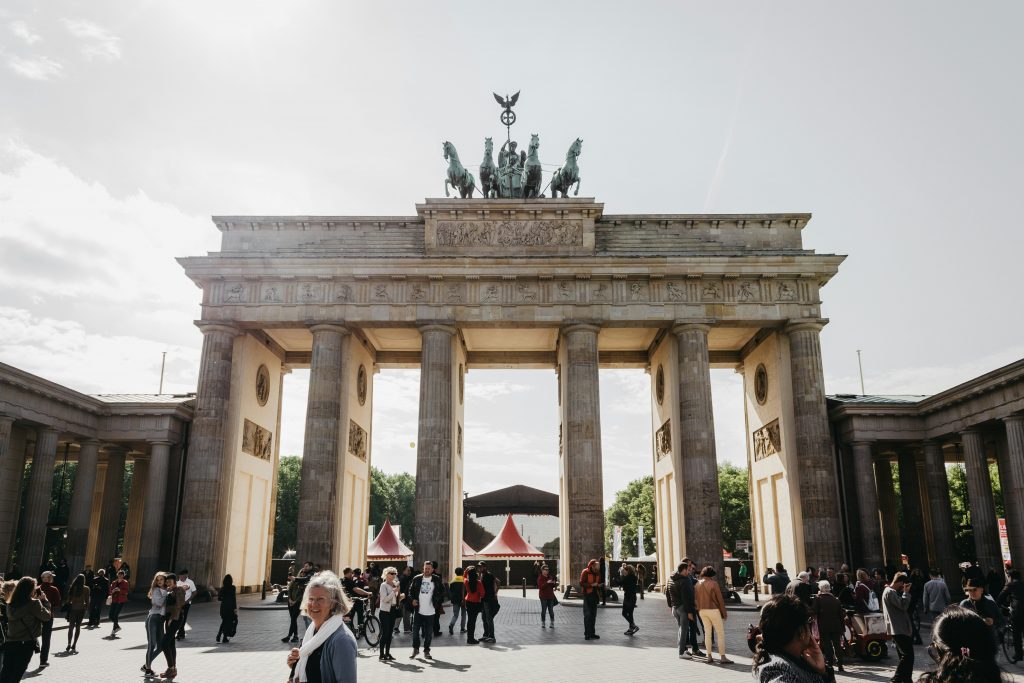 puerta de Brandenburgo, en Berlín, Alemania